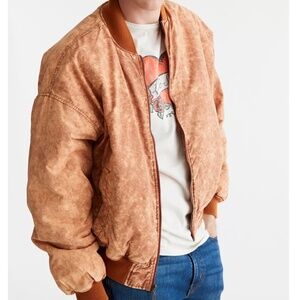 BDG Urban Outfitters Slouchy Bomber Jacket Full Zip Coat Men's Medium M